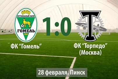 ФК "Гомель" обыграл московское "Торпедо" со счетом 1:0